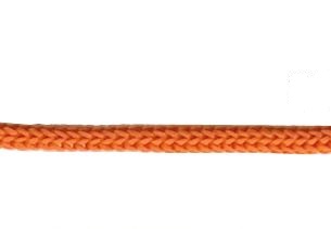 Шнур с наконечниками "крючок-прозрачный" для пакетов, Оранжевый,№ 22, 6 мм, 100 шт